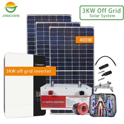 Sistema solar fora de xarxa de 3 kW